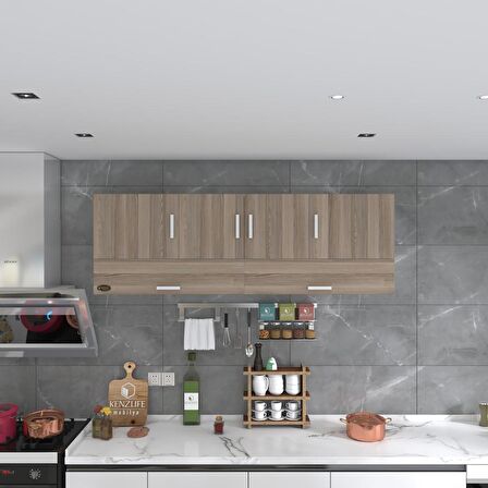 Kenzlife hazır mutfak perenna crd 060*180*22 mutfak banyo dolabı kapaklı raflı