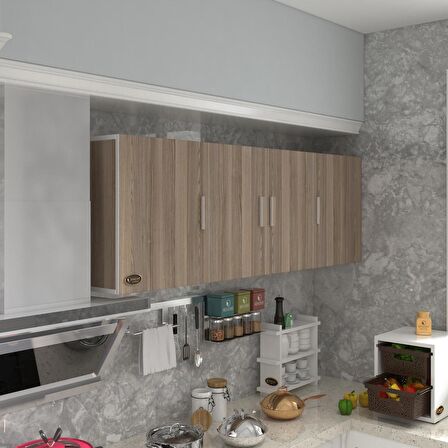 Kenzlife hazır mutfak silvanus crd 060*180*22 mutfak banyo dolabı kapaklı raflı