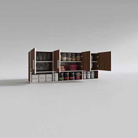 Kenzlife hazır mutfak konsta cvz 060*150*22 mutfak banyo dolabı kapaklı raflı