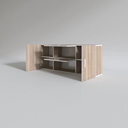 Kenzlife hazır mutfak lucida crd 060*150*22 mutfak banyo dolabı kapaklı raflı
