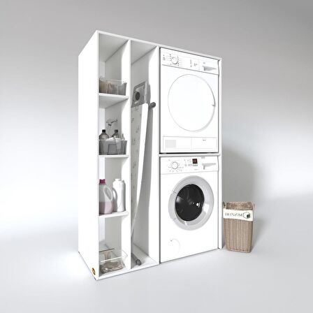 Kenzlife çamaşır-kurutma makinesi dolabı alyusha sol byz 180*120*60 banyo kapaksız arkalıksız