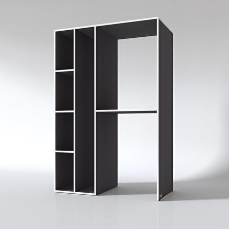 Kenzlife çamaşır-kurutma makinesi dolabı alyusha sol gri 180*120*60 banyo kapaksız arkalıksız