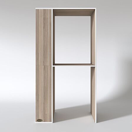 Kenzlife çamaşır-kurutma makinesi dolabı demyan sol crd 180*090*60 banyo kapaksız arkalıksız