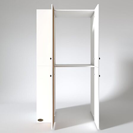 Kenzlife çamaşır-kurutma makinesi dolabı kapaklı foka sol byz 180*090*60 banyo arkalıksız