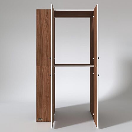 Kenzlife çamaşır-kurutma makinesi dolabı kapaklı foka sol cvz 180*090*60 banyo arkalıksız