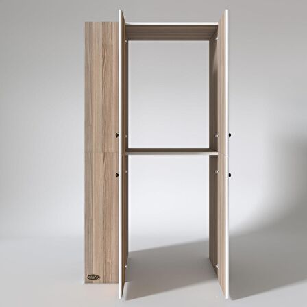 Kenzlife çamaşır-kurutma makinesi dolabı kapaklı foka sol crd 180*090*60 banyo arkalıksız