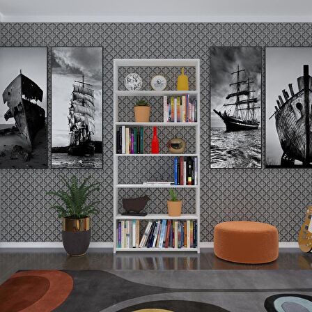 Kenzlife kitaplık süper ga 180*80*19 byz 6 katlı tek bölme çift bölme opsiyonlu ofis mutfak banyo dolabı arkalıksız