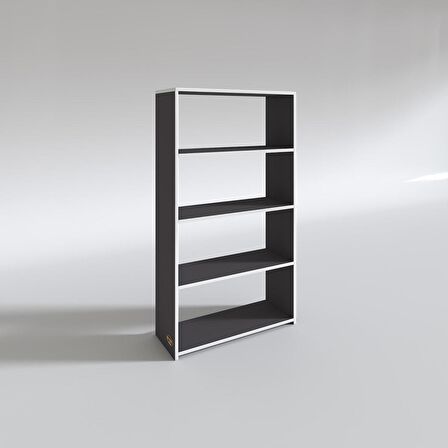 Kenzlife klasörlük raflı erlinay gri 140*80*30 kitaplık ofis arkalıksız