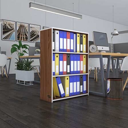 Kenzlife klasörlük raflı ilkutay cvz 105*80*30 kitaplık ofis arkalıksız