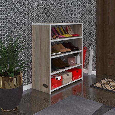 Kenzlife ayakkabılık goya crd 080*70*30 arkalıksız ayakkabı ofis dolabı