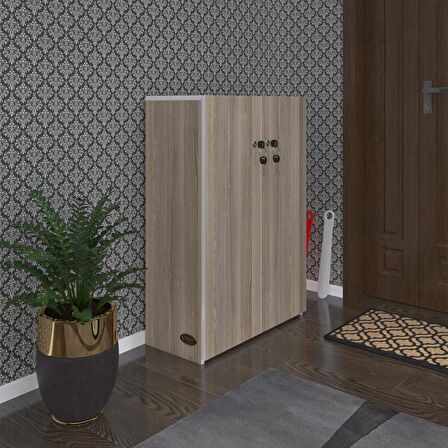 Kenzlife ayakkabılık ayakkabı dolabı kilitli gutan crd 100*70*32 kapaklı ofis dolabı