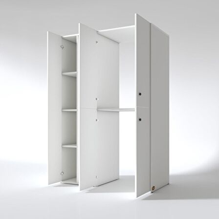 Kenzlife çamaşır-kurutma makinesi dolabı kapaklı yaromiramdf sol byz 180*120*60 % 100 mdf full mdf banyo arkalıksız