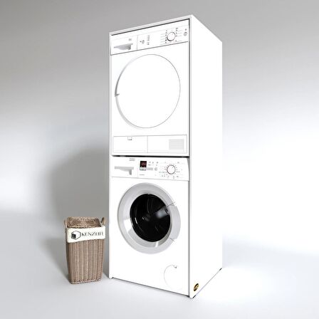 Kenzlife çamaşır-kurutma makinesi dolabı zakharmdf byz 180*70*60 % 100 mdf full mdf banyo kapaksız arkalıksız