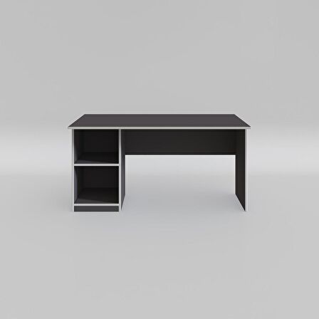 Kenzlife ofis masası miyamoto gri sol 75*120*60 raflı dolap bilgisayar çalışma masası