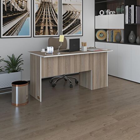 Kenzlife ofis masası miyamoto crd sol 75*120*60 raflı dolap bilgisayar çalışma masası