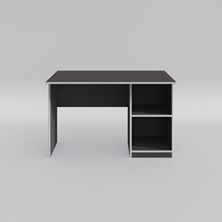 Kenzlife ofis masası miyamoto gri sağ 75*120*60 raflı dolap bilgisayar çalışma masası