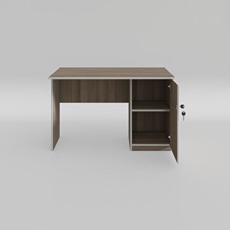 Kenzlife ofis masası miyamoto crd sağ 75*120*60 kilitli kapaklı dolap bilgisayar çalışma masası