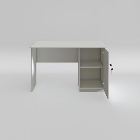 Kenzlife ofis masası miyamoto byz sağ 75*130*60 kilitli kapaklı dolap bilgisayar çalışma masası