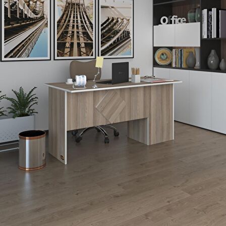 Kenzlife ofis masası yoko ono crd sol 75*110*80 raflı dolap eşkenar bilgisayar çalışma masası