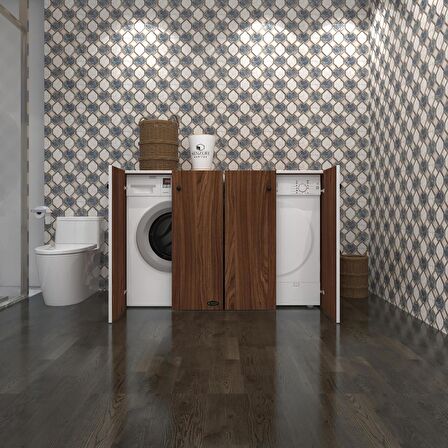 Kenzlife çamaşır&kurutma&bulaşık makinesi dolabı tatyanakare cvz 90*140*60 kapaklı arkalıksız