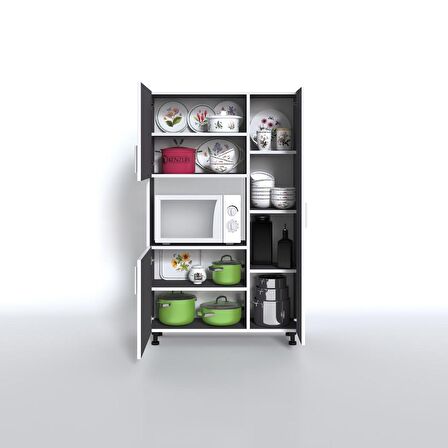 Kenzlife mini fırın dolabı alpkuntsol gri 148*90*30 ayaklı mikroalga midi fırın mutfak