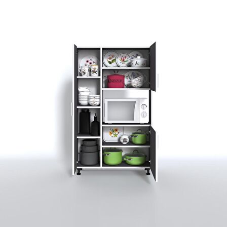 Kenzlife mini fırın dolabı alpkuntsağ gri 148*90*30 ayaklı mikroalga midi fırın mutfak