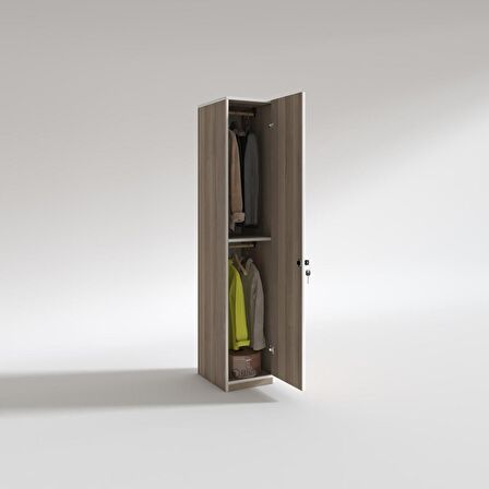 Kenzlife kilitli gardırop öğrenci dolabı tek kapılı günebakan crd 180*35*42 gardolap dolap ofis