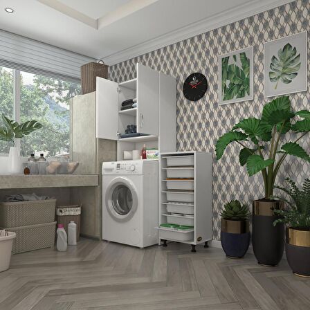 Kenzlife çamaşır makinesi dolabı sinemsepet byz 07 li banyo arkalıksız kurutma bulaşık