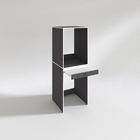 Kenzlife çamaşır-kurutma makinesi dolabı avi senna gri 187*070*60 çekmeceli banyo