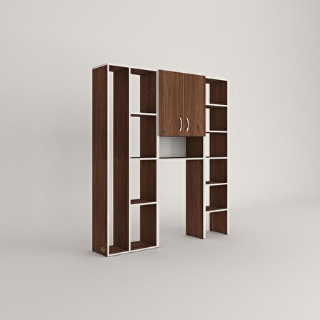 Kenzlife çamaşır makinesi dolabı sinemmega cvz 180*156*30 banyo kapaklı arkalıklı raflı