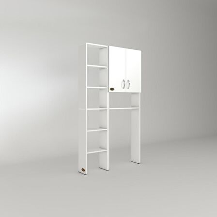 Kenzlife çamaşır makinesi dolabı veronikamaksmdf byz 180*096*20 % 100 MDF full Mdf banyo arkalıksız raflı