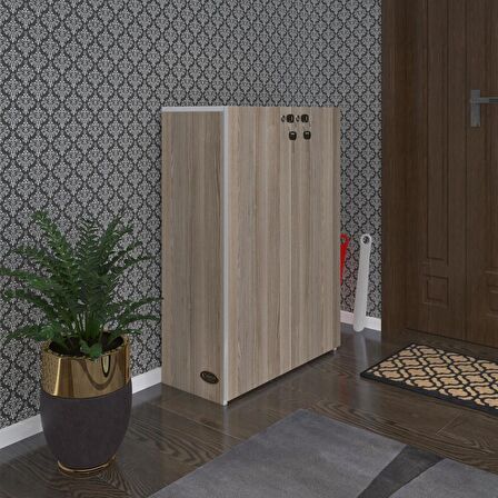 Kenzlife ayakkabılık ayakkabı dolabı kilitli be real crd 100*70*32 kapaklı arkalıklı ofis dolabı