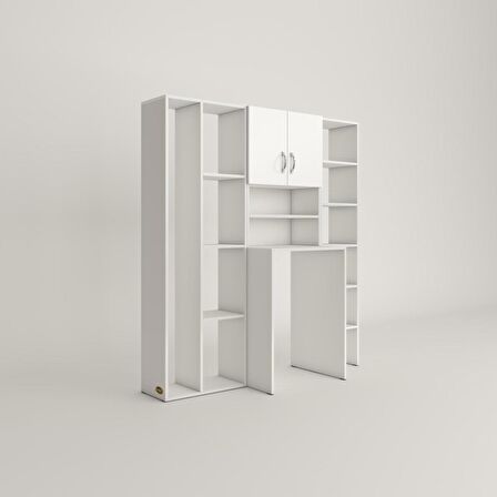 Kenzlife çamaşır makinesi dolabı hayzummega byz 180*156*55 banyo kiler çift kapaklı arkalıklı 