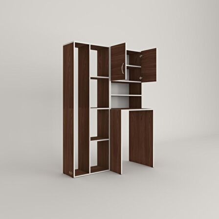 Kenzlife çamaşır makinesi dolabı hayzumsüpürge cvz 180*126*55 banyo kiler çift kapaklı arkalıklı 