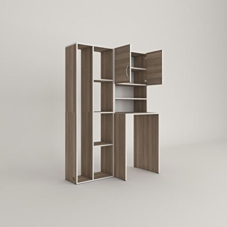 Kenzlife çamaşır makinesi dolabı hayzumsüpürge crd 180*126*55 banyo kiler çift kapaklı arkalıklı