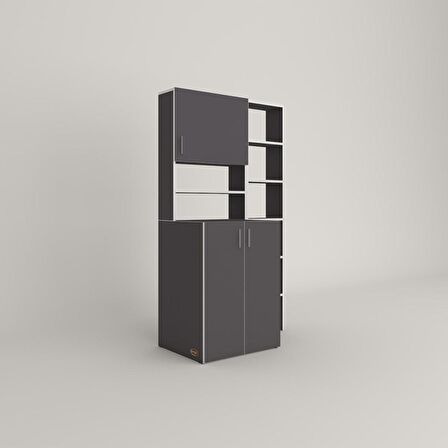 Kenzlife çamaşır makinesi dolabı kasparovmaks gri 180*096*55-20 banyo kapaklı arkalıksız