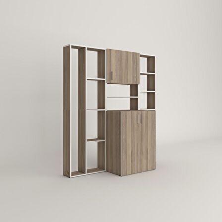 Kenzlife çamaşır makinesi dolabı kasparovmega crd 180*156*55-20 banyo kapaklı arkalıksız