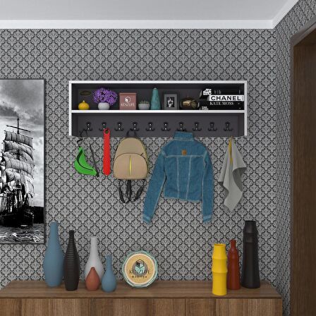 Kenzlife elbise askılığı askılık zeytuni gri 35*120*20 siyah 10 adet askı portmanto raflı
