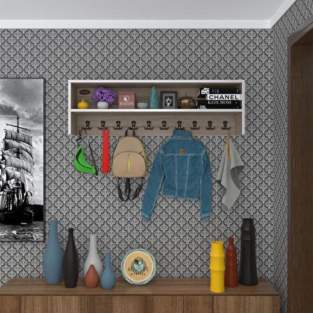 Kenzlife elbise askılığı askılık zeytuni crd 35*120*20 siyah 10 adet askı portmanto raflı