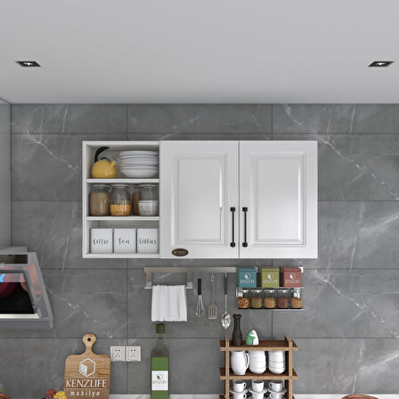 Kenzlife hazır mutfak dolabı kestane60 byz mod1 60*120*32 mebran kapak suntalam gövde