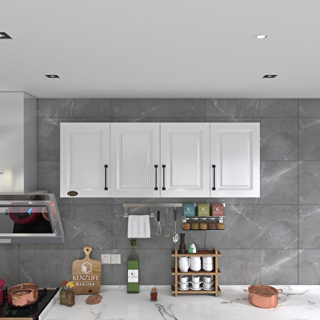 Kenzlife hazır mutfak dolabı soğan90 byz mod1 90*160*32 mebran kapak suntalam gövde