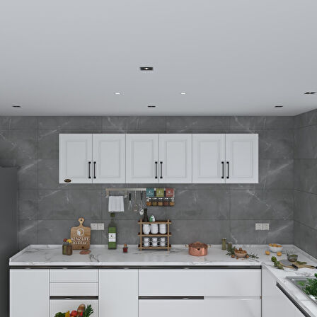 Kenzlife hazır mutfak dolabı elma90 byz mod1 90*240*32 mebran kapak suntalam gövde