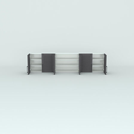 Kenzlife hazır mutfak dolabı elma90 gri mod2 90*240*32 mebran kapak suntalam gövde