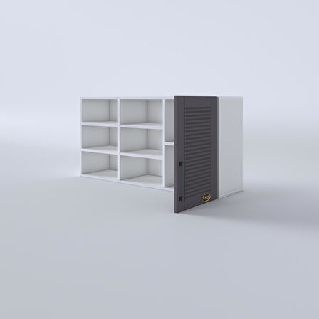 Kenzlife hazır mutfak dolabı nane60 gri mod2 60*120*32 mebran kapak suntalam gövde