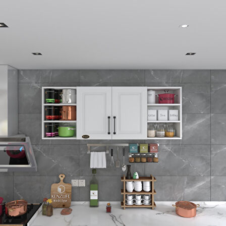 Kenzlife hazır mutfak dolabı domates60 byz mod1 60*160*32 mebran kapak suntalam gövde