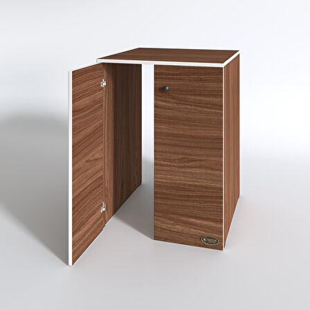 Kenzlife çamaşır&kurutma makinesi dolabı büyük boy kapaklı lubmila cvz 100*80*70 banyo ofis kapaklı arkalıksız