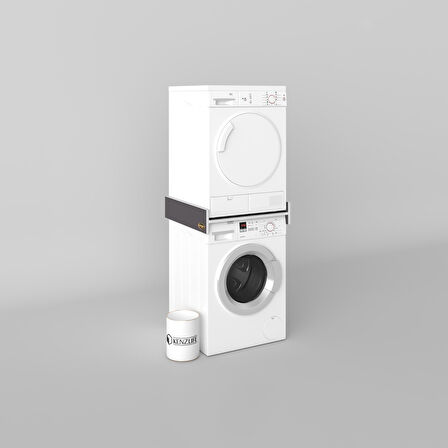 Kenzlife çamaşır&kurutma makinesi dolabı agafya gri 015*70*60 banyo aparatı arkalıksız