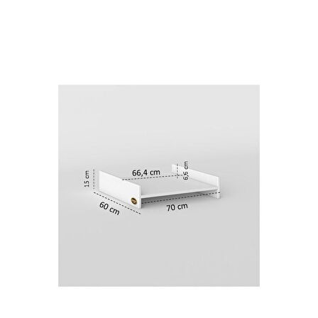 Kenzlife çamaşır&bulaşık makinesi dolabı olenka byz 015*70*60 banyo aparatı arkalıksız