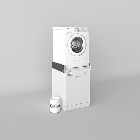 Kenzlife çamaşır&bulaşık makinesi dolabı olenka gri 015*70*60 banyo aparatı arkalıksız