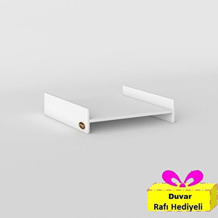 Kenzlife çamaşır&kurutma makinesi dolabı hedeon byz 015*80*70 banyo aparatı arkalıksız büyük boy xlarge + tekli duvar rafı hediyeli